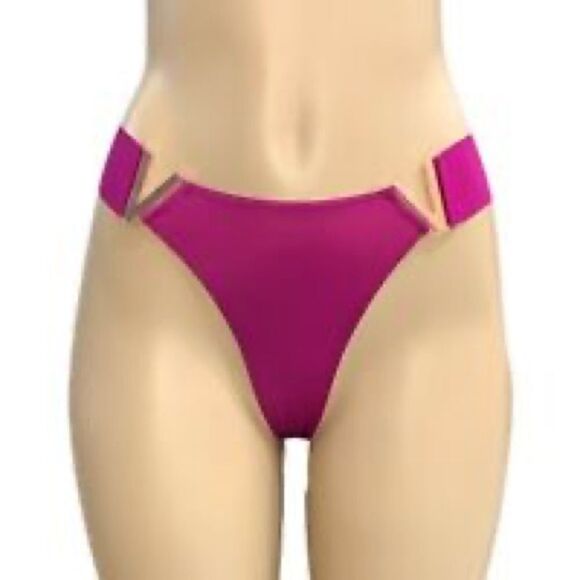 Victoria’s Secret Very Sexy Satiny Bombshell Brazilian Slip metallic V Panty M - Picture 6 of 6